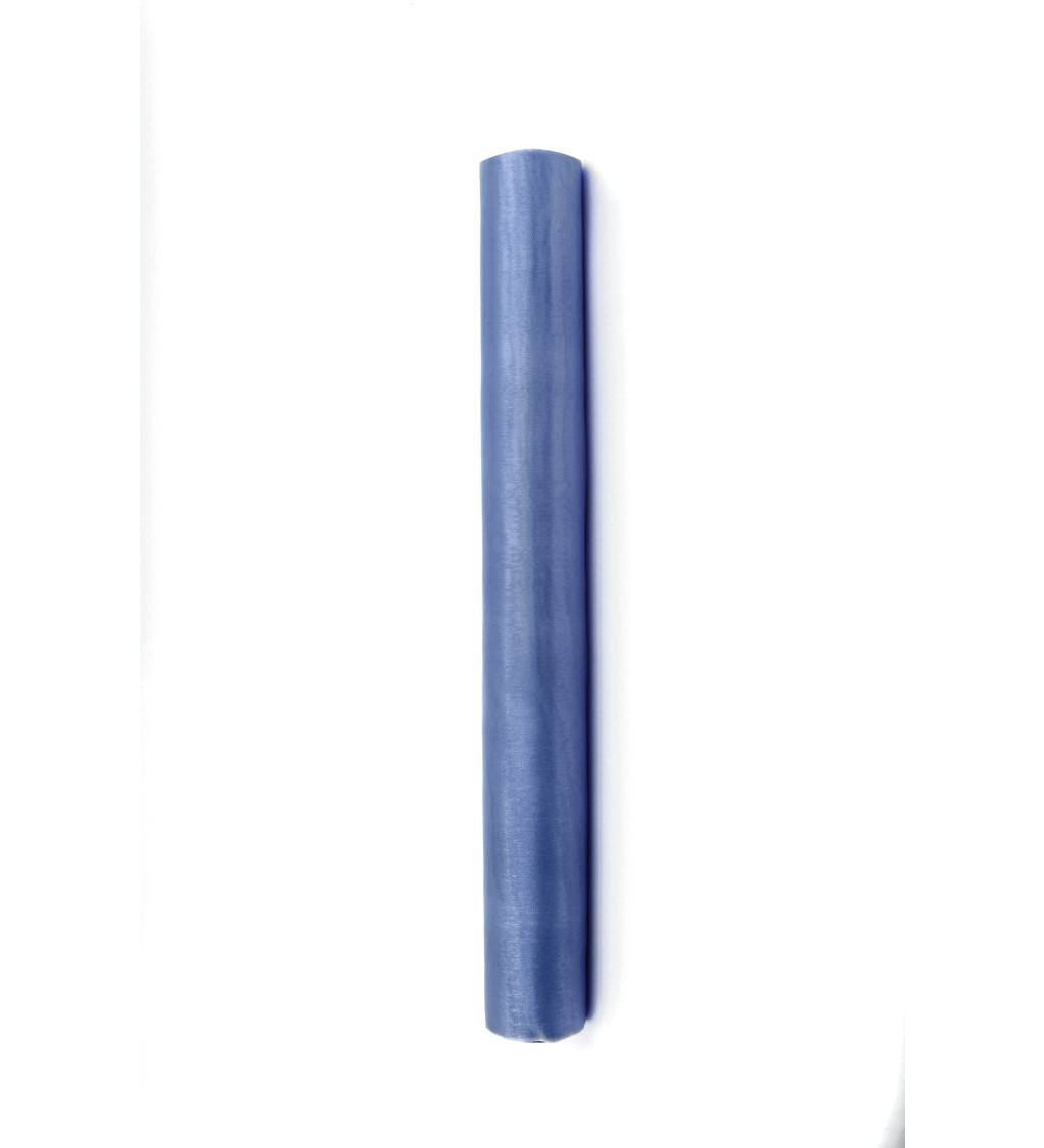 Dekorativní organza (0,36 m) - modrá
