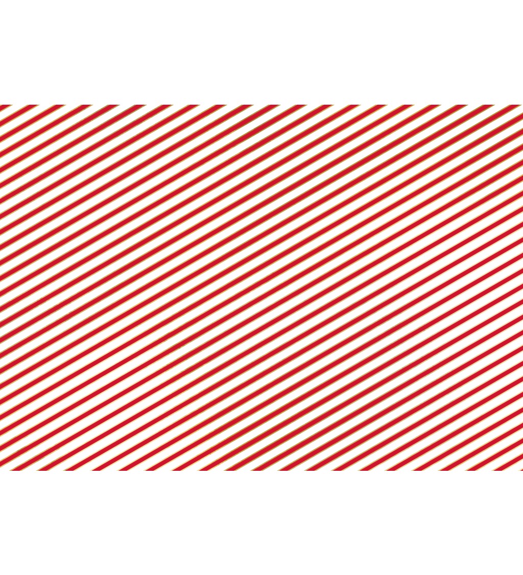 Balící papír - červené pruhy