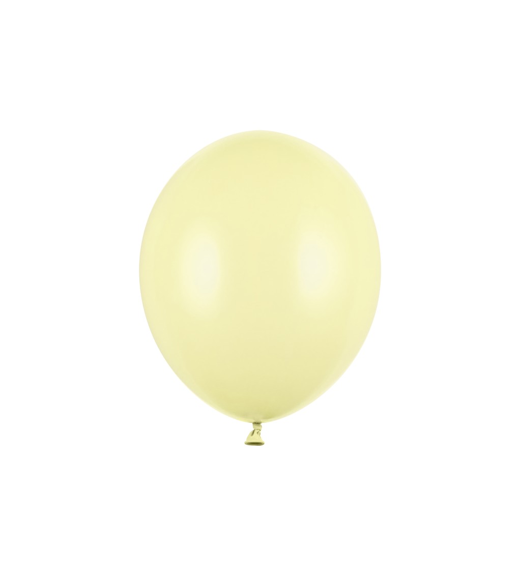 Latexové balónky 30 cm světle žluté, 10 ks