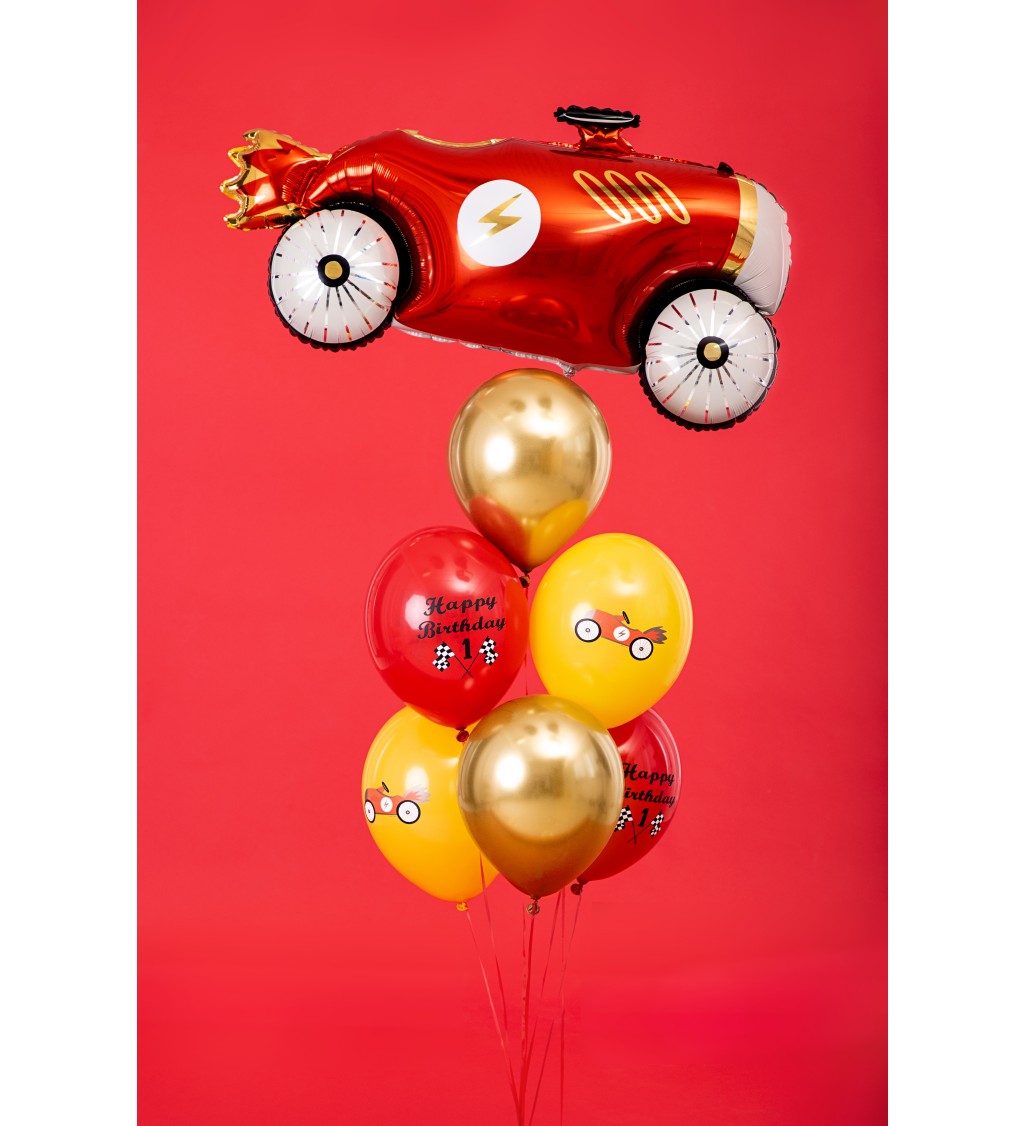 Latexové balónky 30 cm auta, 6 ks