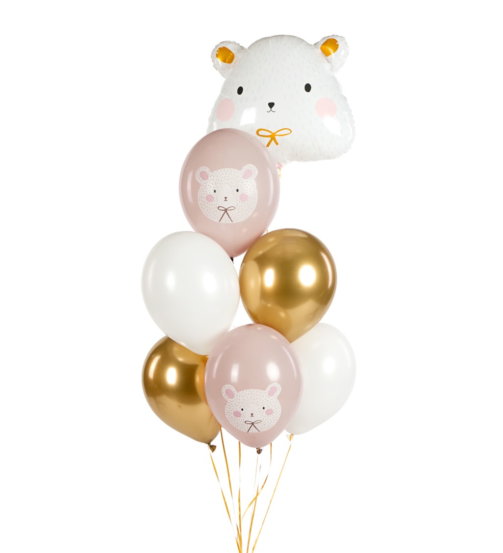 Latexové balónky 30 cm polární medvěd, 6 ks