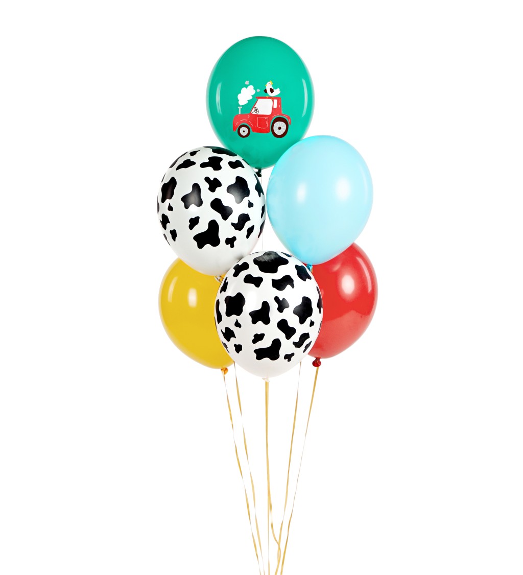 Latexová sada strong pastelová farma 30 cm 6 ks