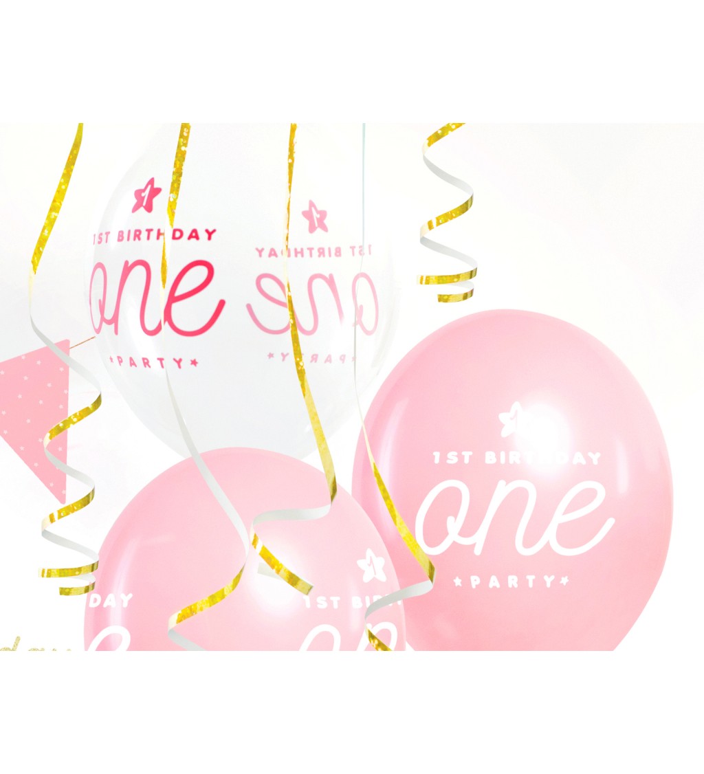 Balonek růžový birthday
