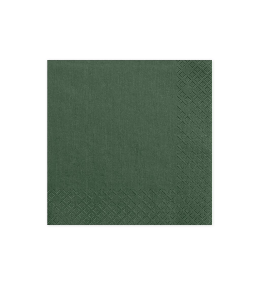 Ubrousky - tmavě zelené