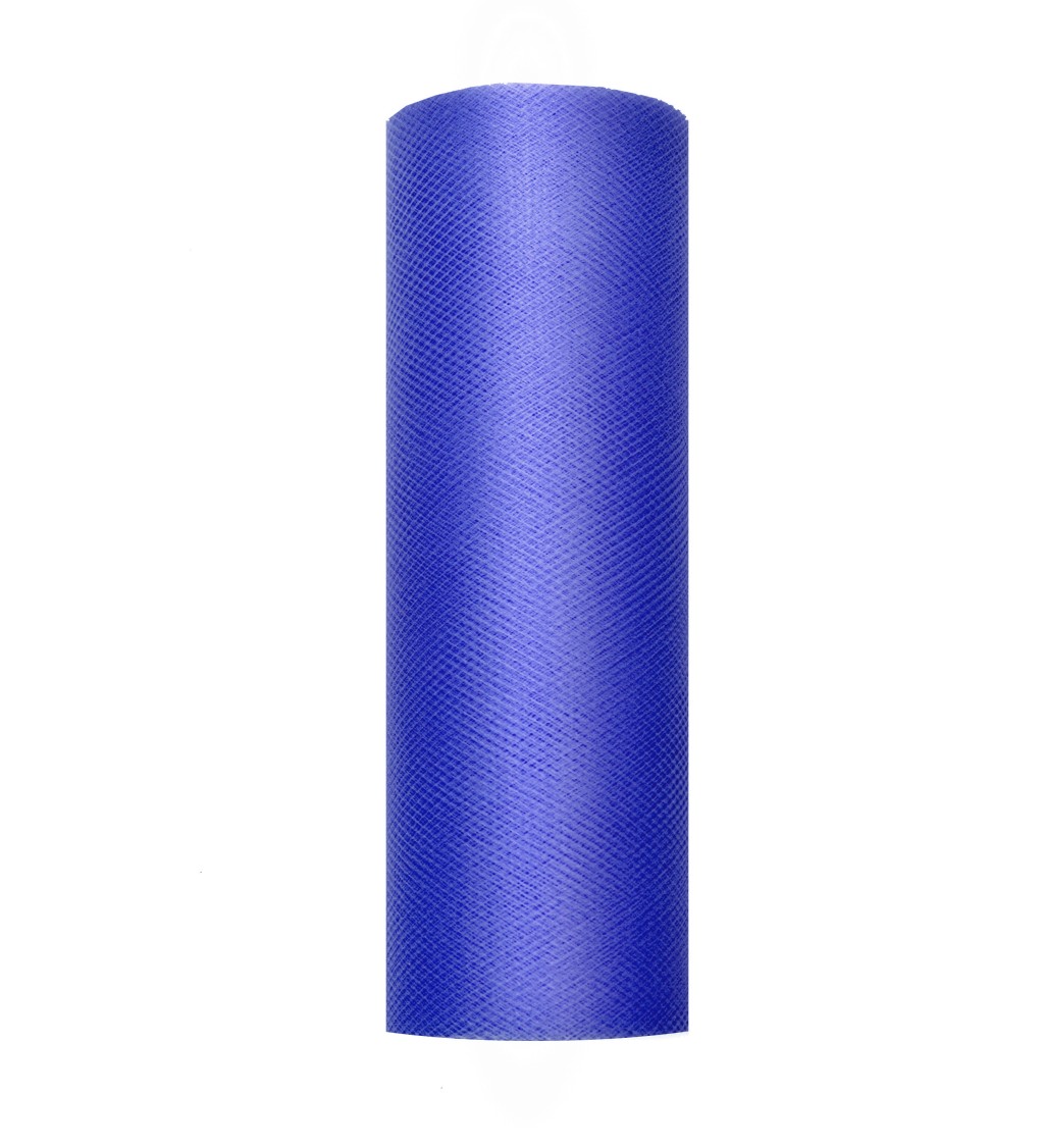 Jednobarevný tmavě modrý tyl - 0,15 m