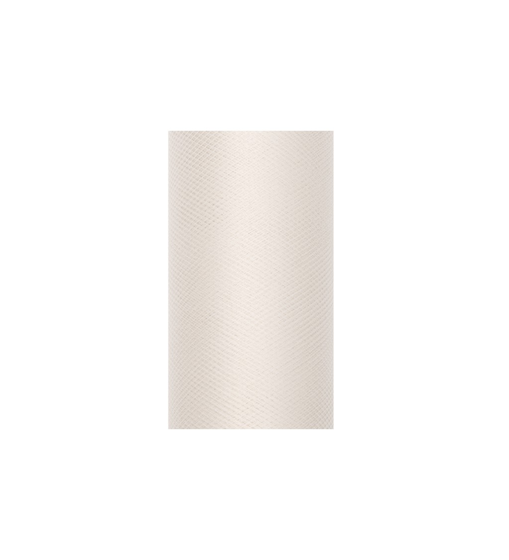 Jednobarevný krémový tyl - 0,15 m