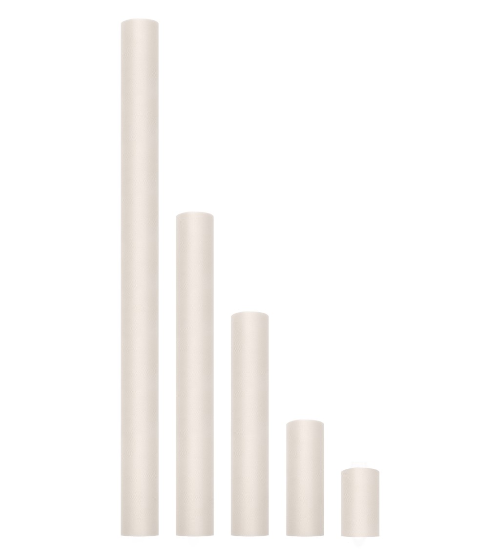 Jednobarevný krémový tyl - 0,15 m