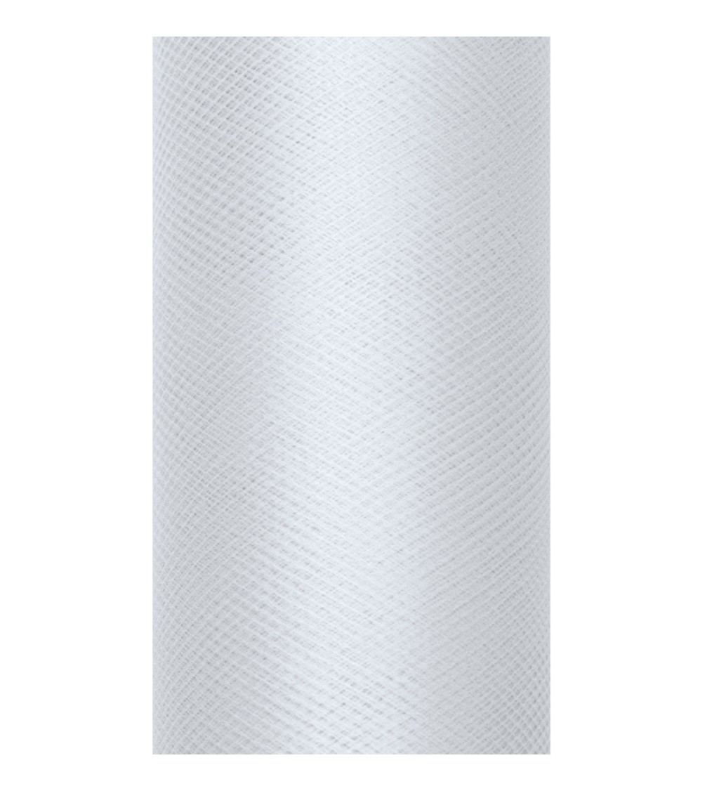 Jednobarevný světle šedý tyl - 0,15 m