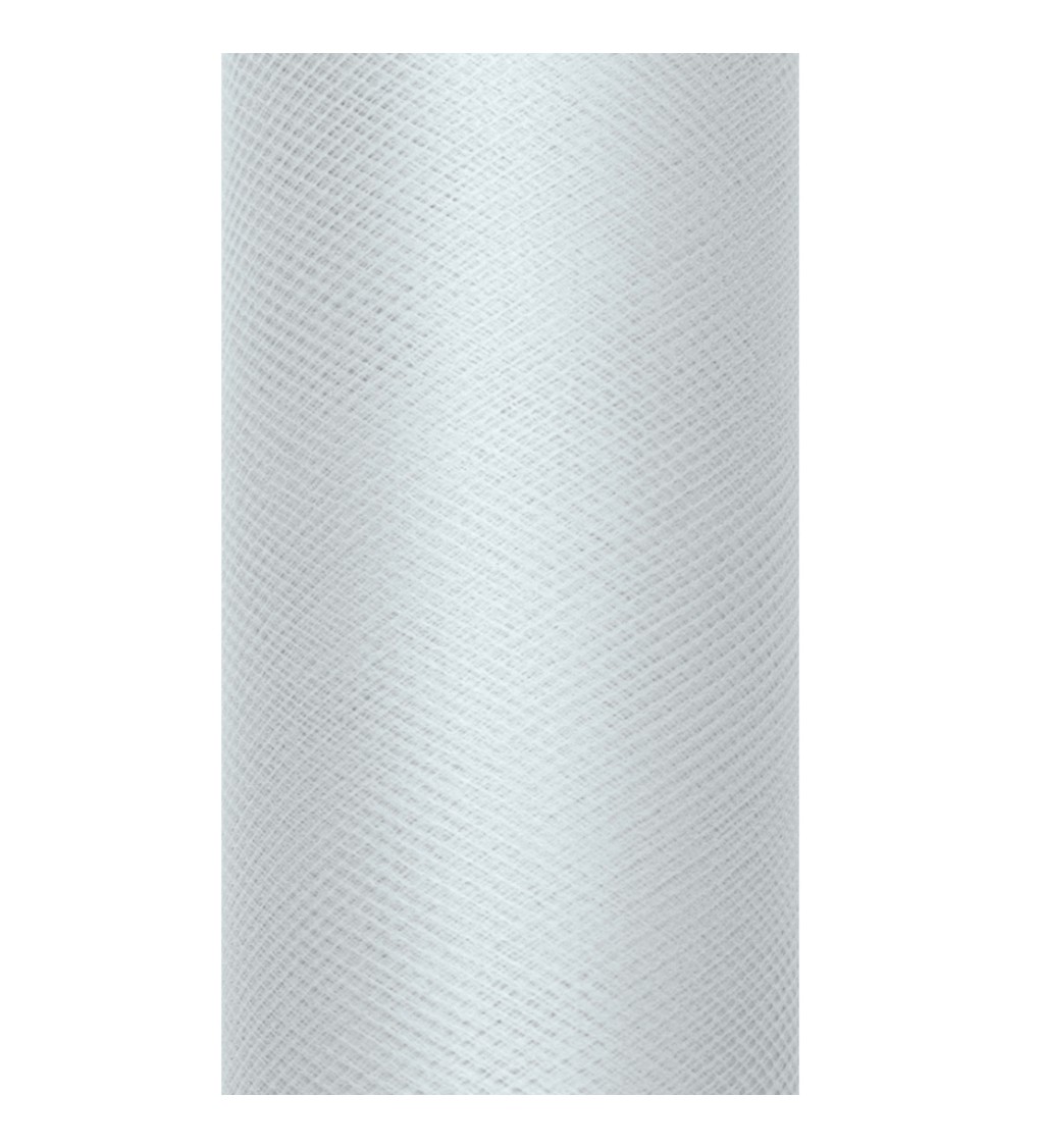 Jednobarevný šedý tyl - 0,15 m