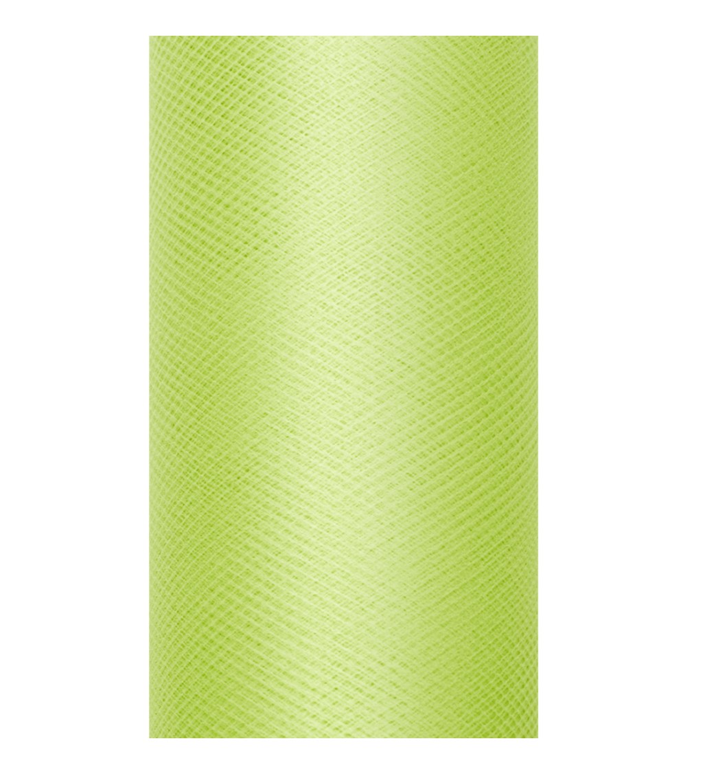 Jednobarevný světle zelený tyl - 0,15 m