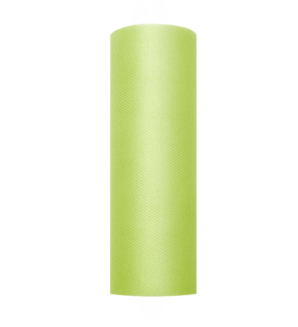 Jednobarevný světle zelený tyl - 0,15 m