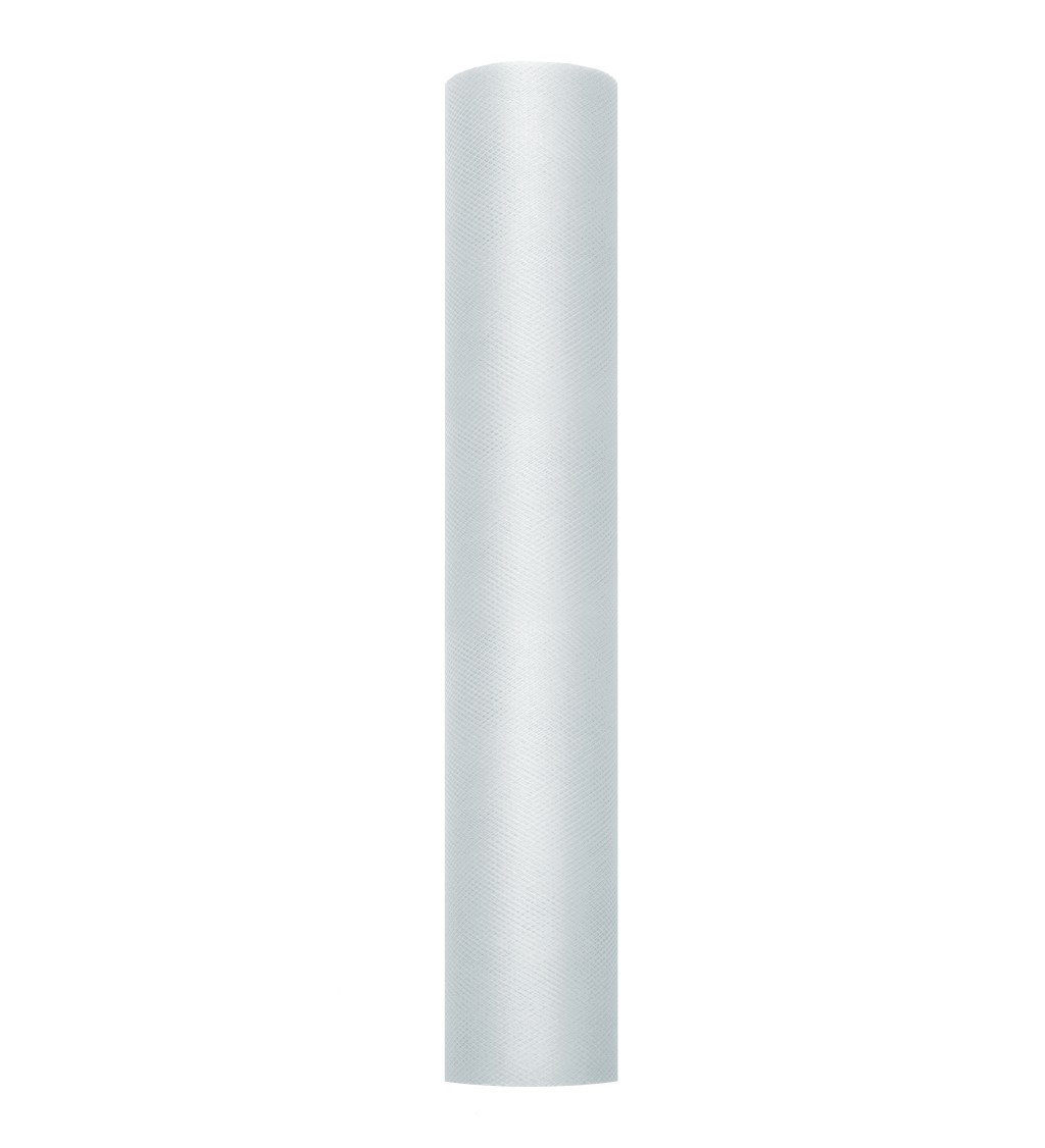 Jednobarevný šedý tyl - 0,3 m