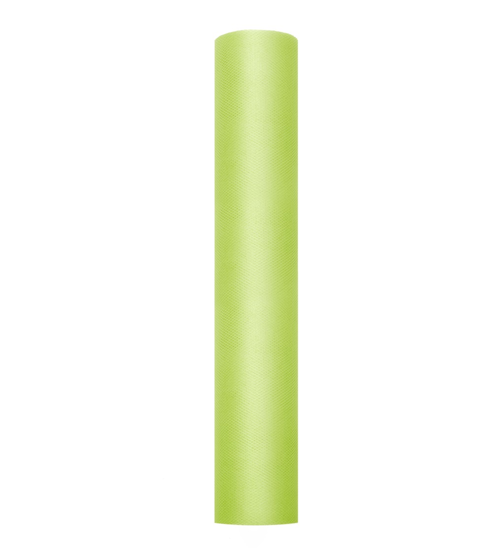 Jednobarevný světle zelený tyl - 0,3 m