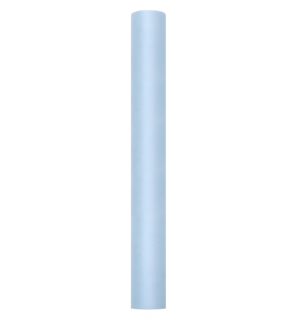 Jednobarevný světle modrý tyl - 0,5 m