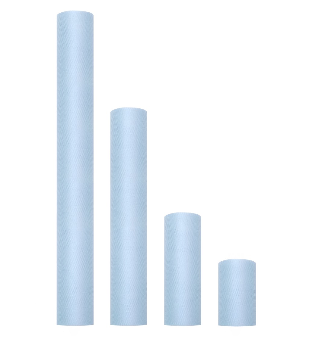 Jednobarevný světle modrý tyl - 0,5 m