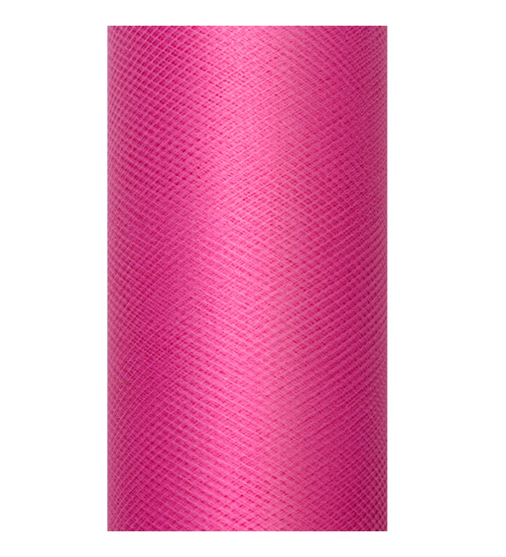Jednobarevný růžový tyl - 0,08 m