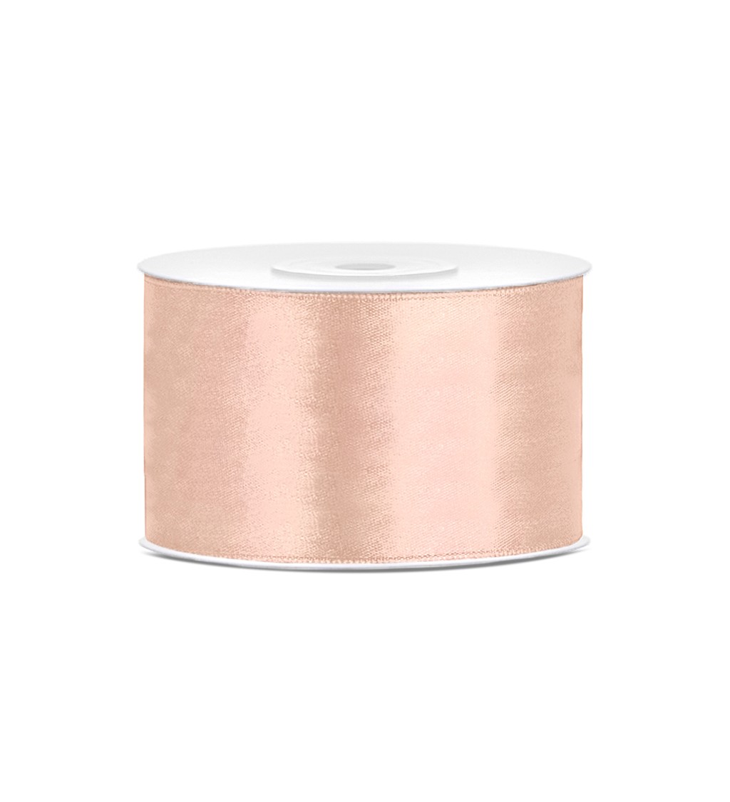 Saténová stuha broskvová 38 mm