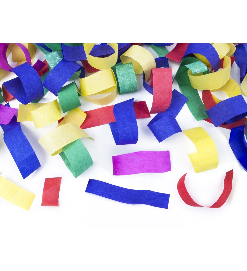 Párty konfety v rôznych farbách
