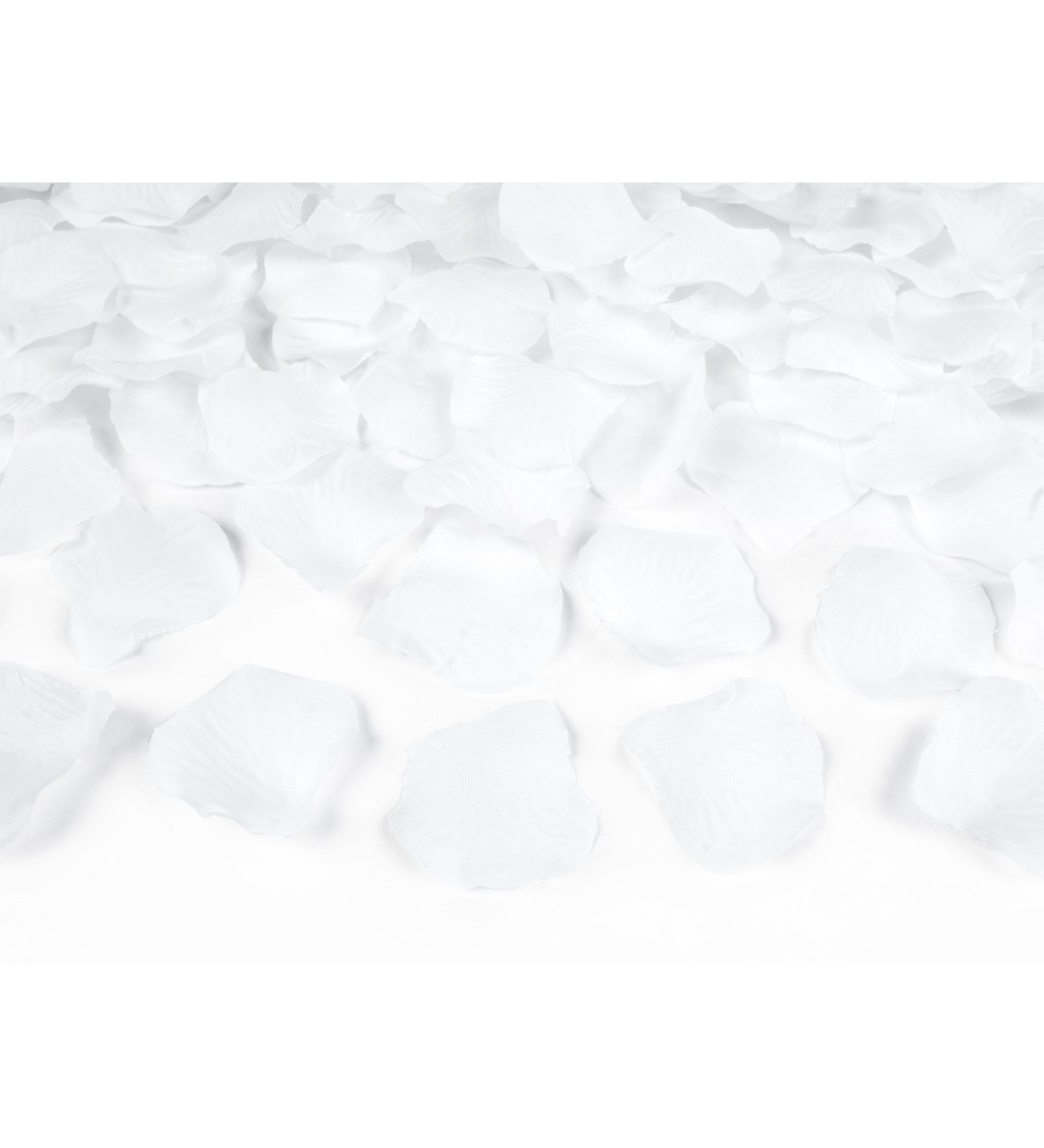 Vystřelovací konfety - bílé lístky, 40 cm