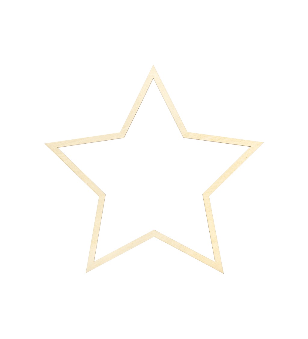 Závěsná dekorace - dřevěné hvězdy