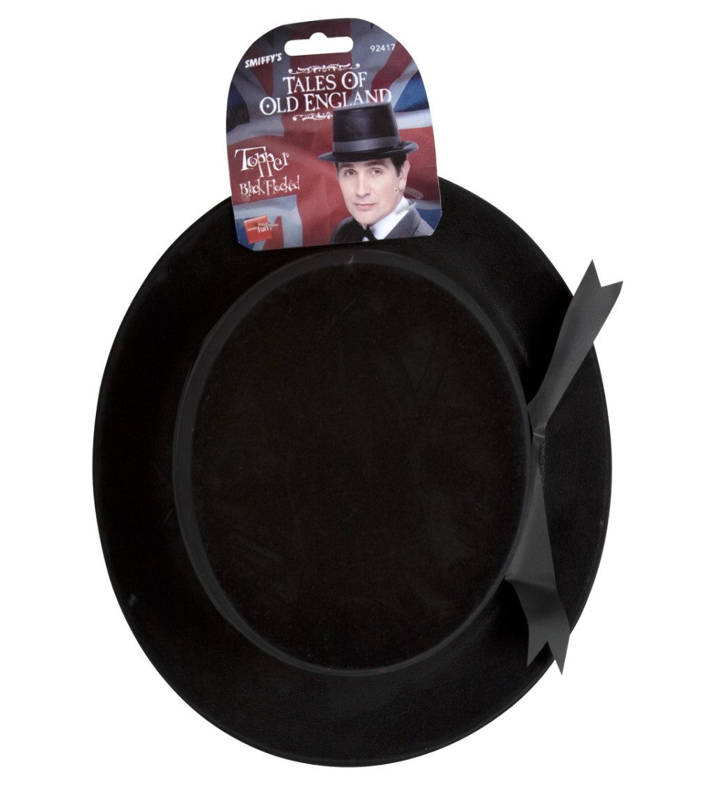Černý klobouk cylindr - gentleman