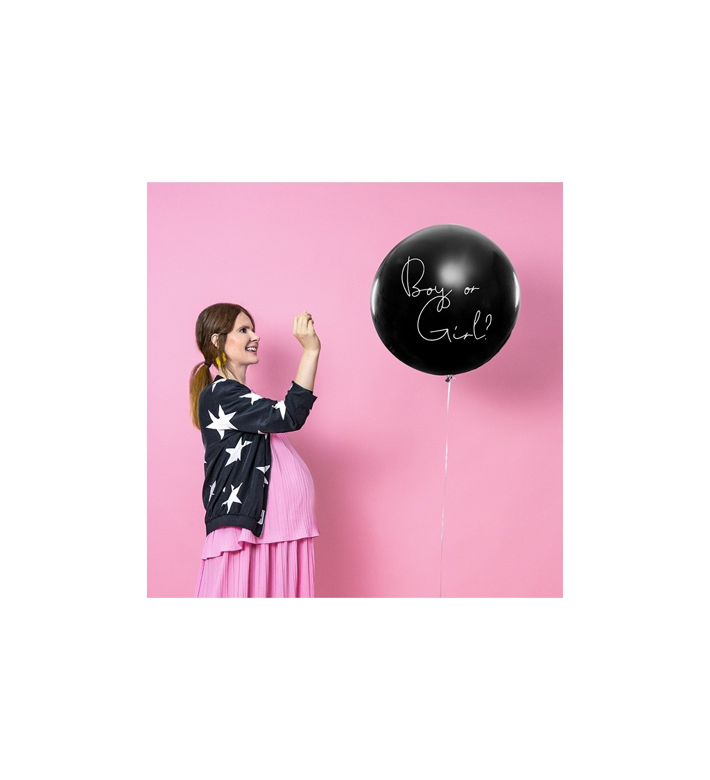 Černý balónek s překvapením Kluk nebo holka II