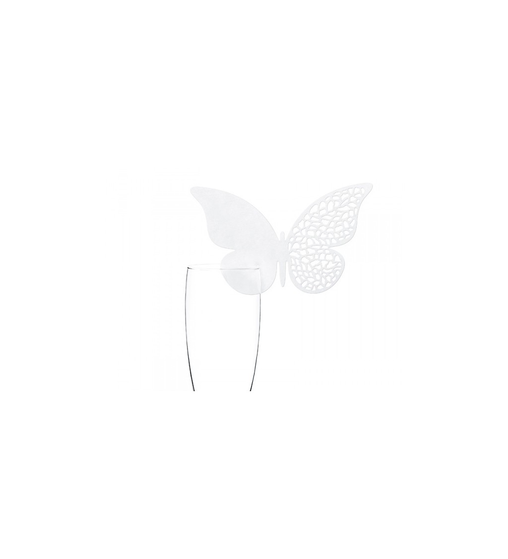 Jmenovka - ozdobný motýl II