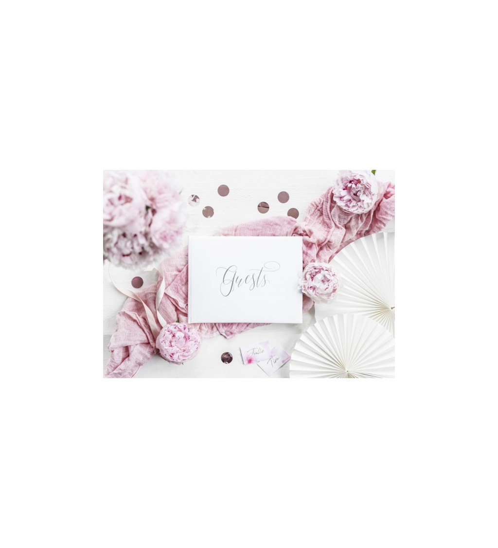 Svatební kniha hostů - bílá