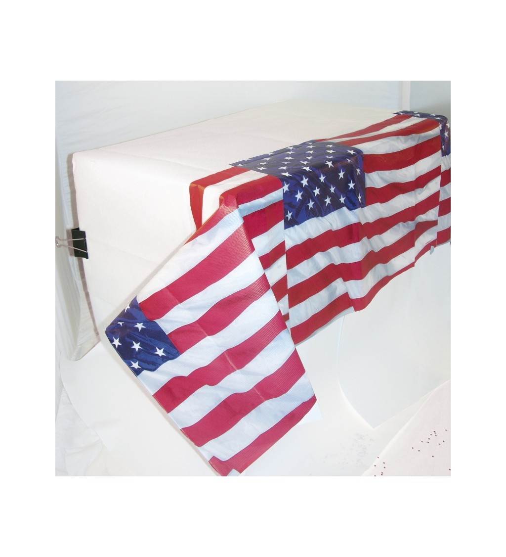 Ubrus - americká vlajka