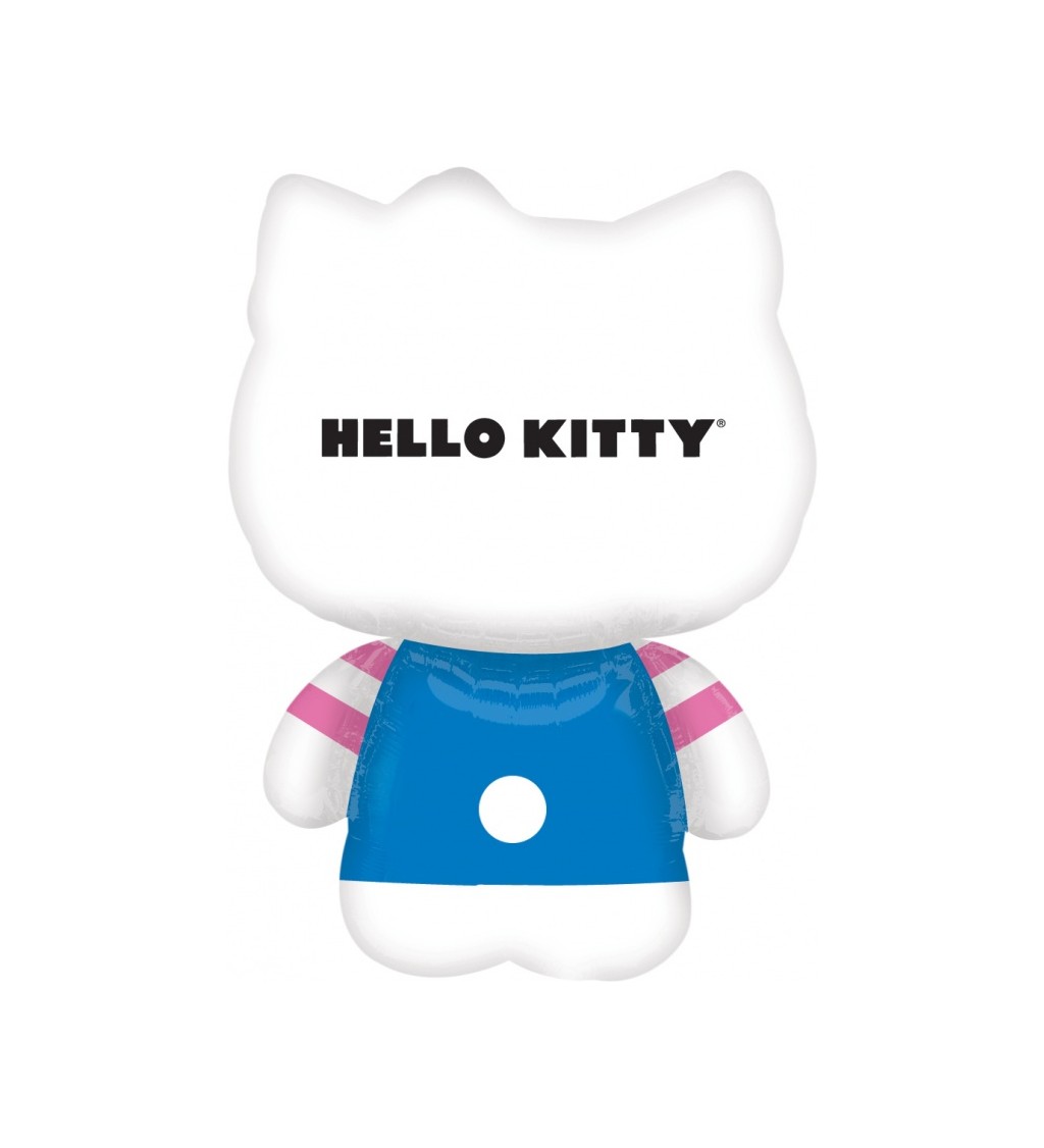 Fóliový balónek Hello Kitty - modré kalhoty