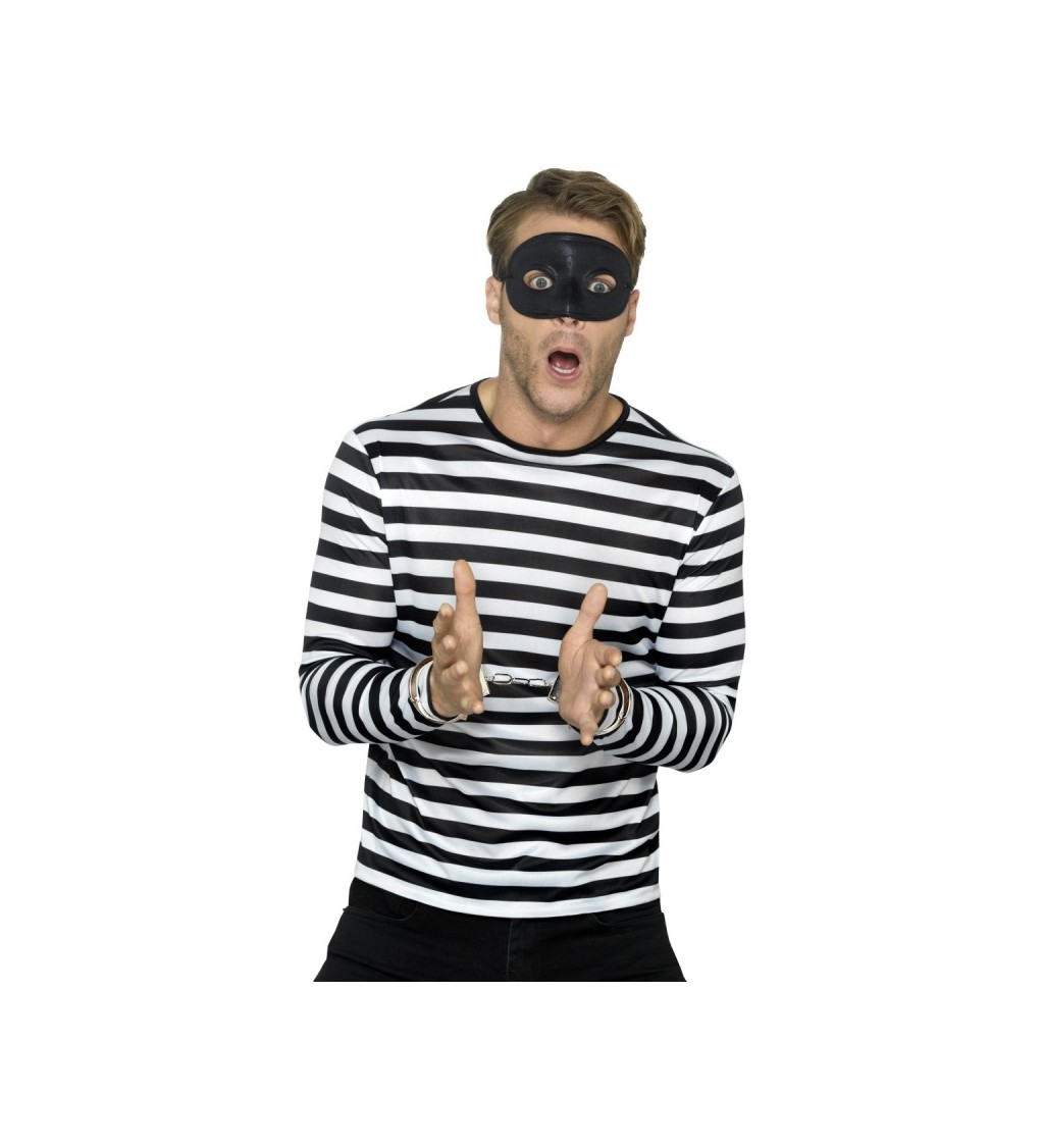 Pruhované černo-bílé tričko