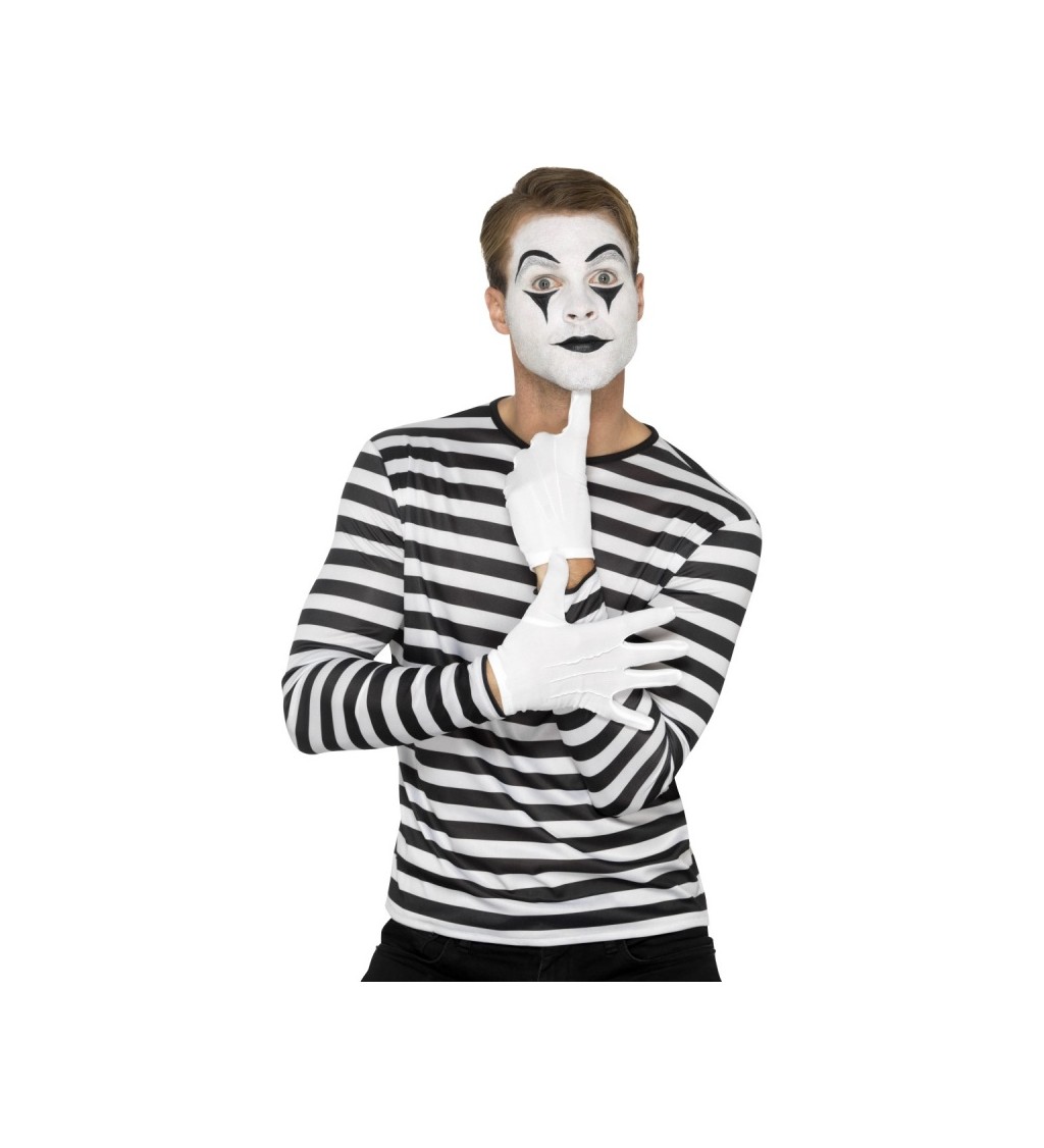 Pruhované černo-bílé tričko