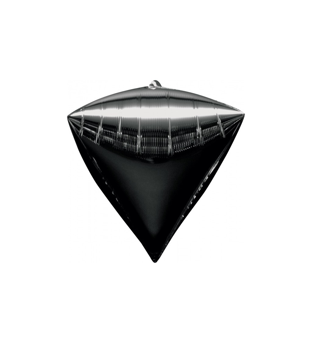Fóliový balónek Diamant - černý 