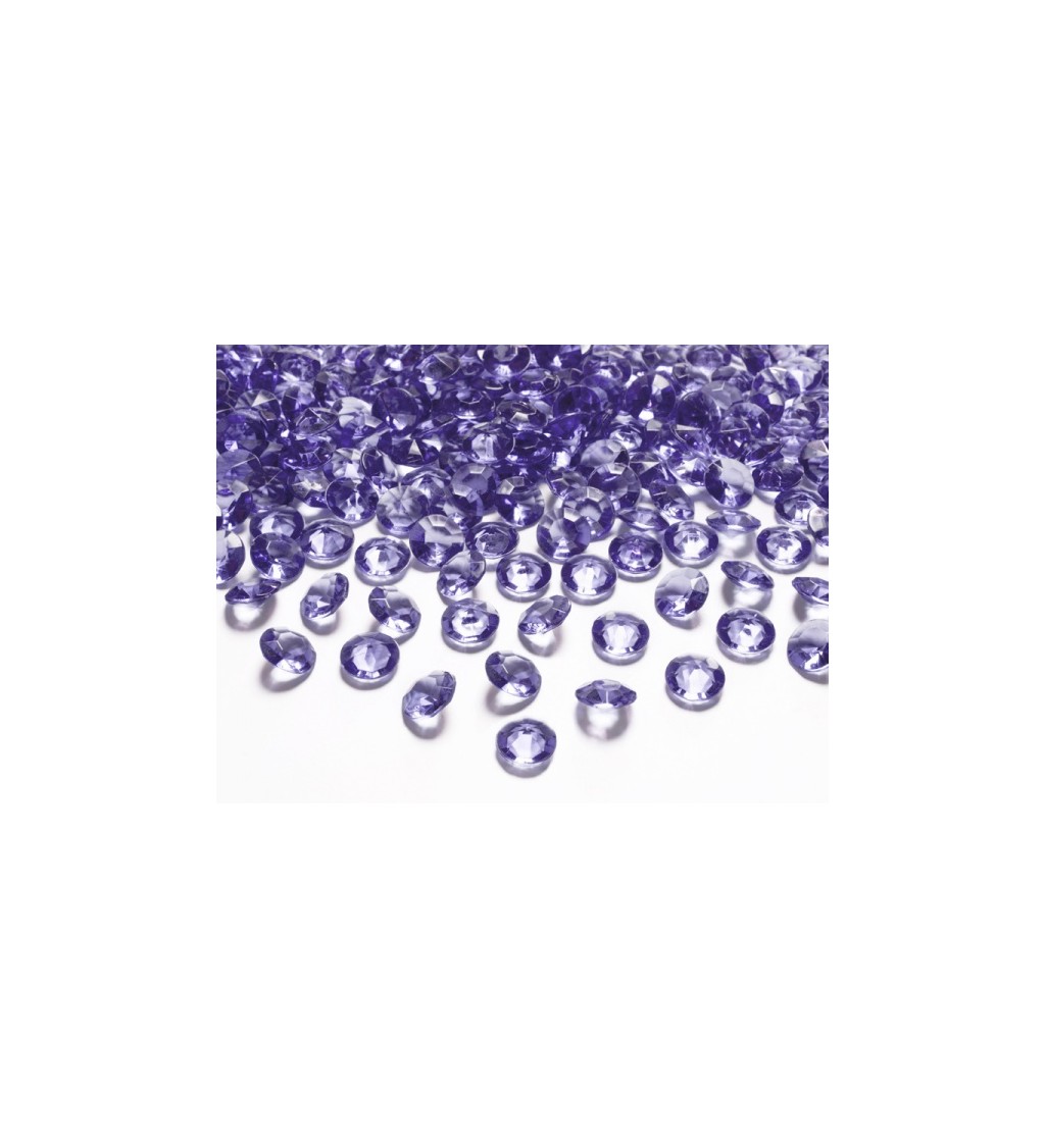 Fialkové konfety - diamanty