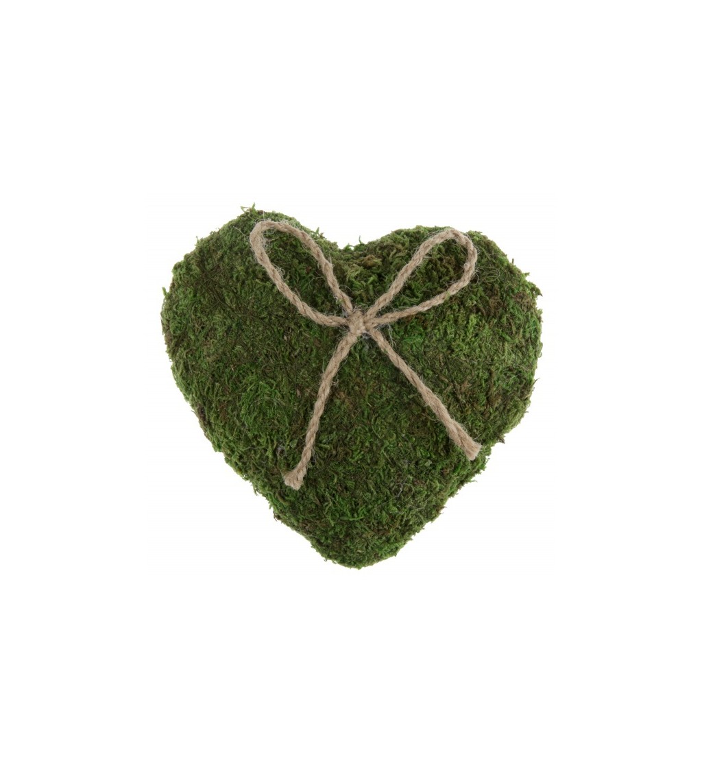 Mechové srdíčko na prstýnky