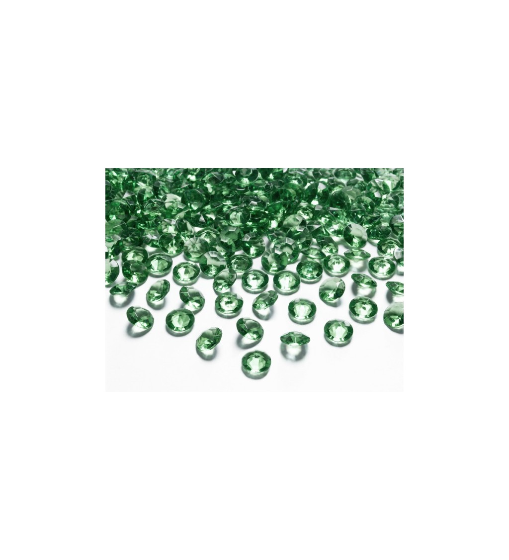 Konfety - zelené diamanty
