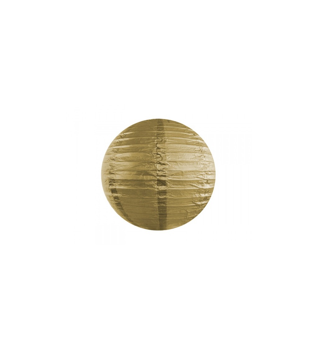 Zlatý lampión - koule 20 cm
