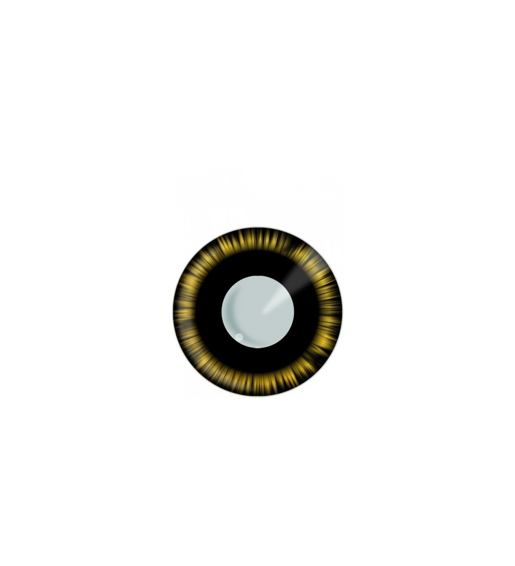 Kontaktní čočky do očí - Zelený plamen