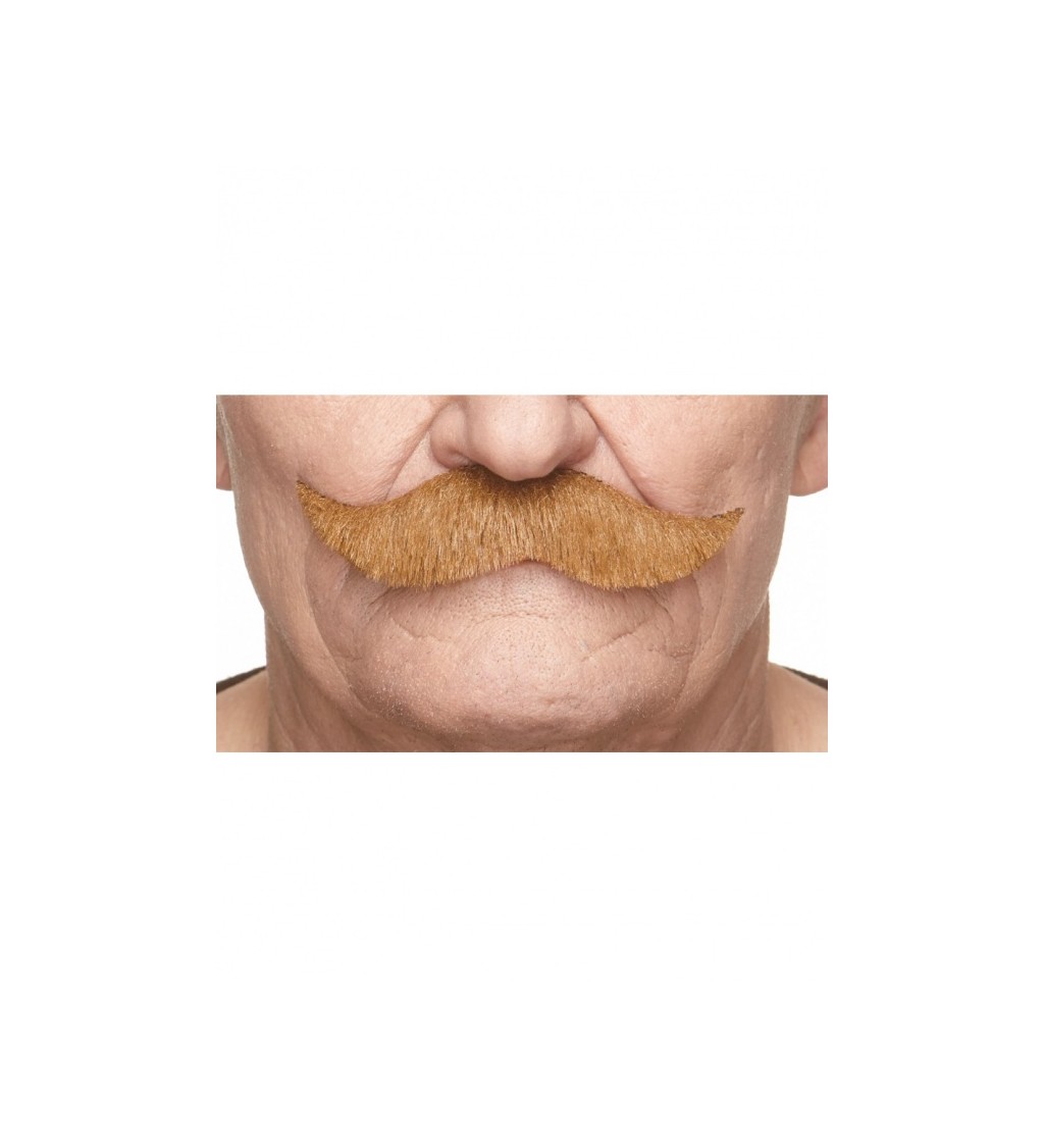 Nalepovací knír - rezavý