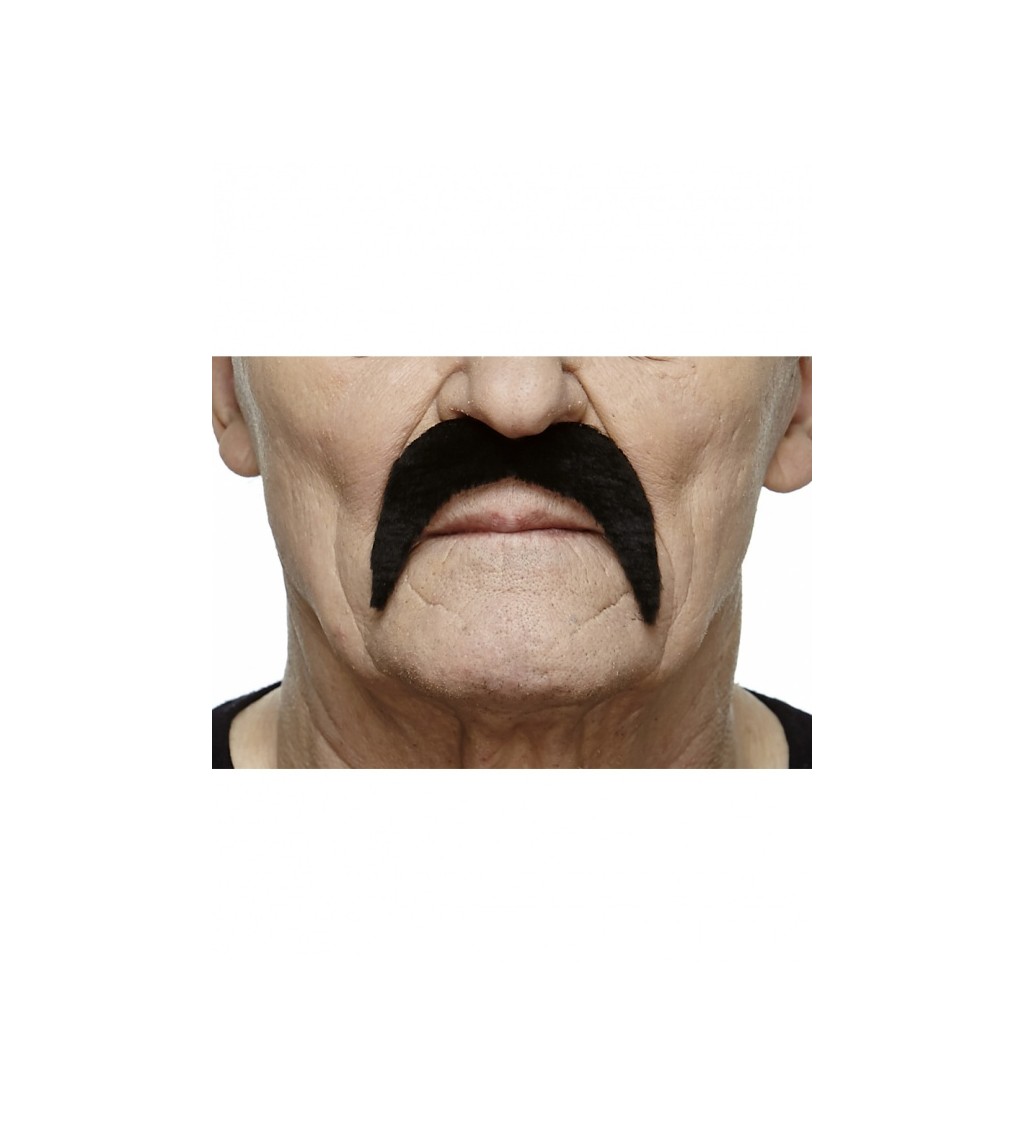 Knírek ve tvaru podkovy - černý