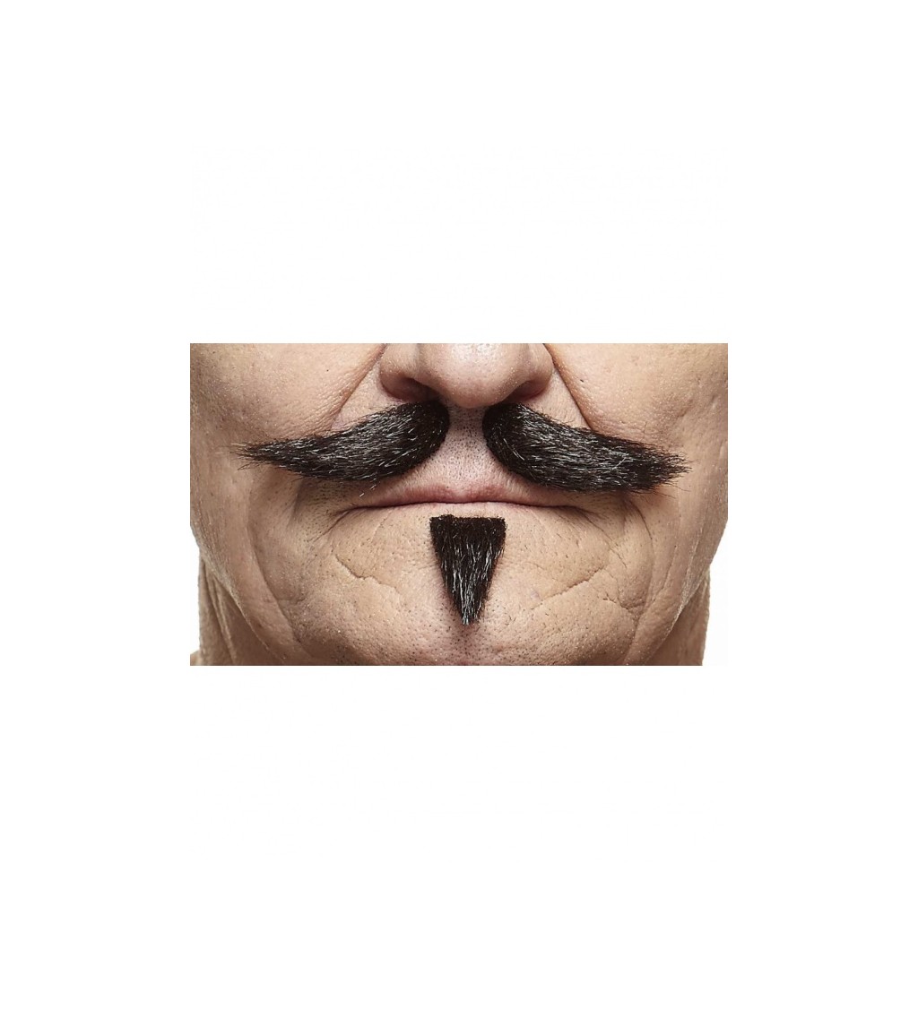 Nalepovací knírek s bradkou - Mexičan