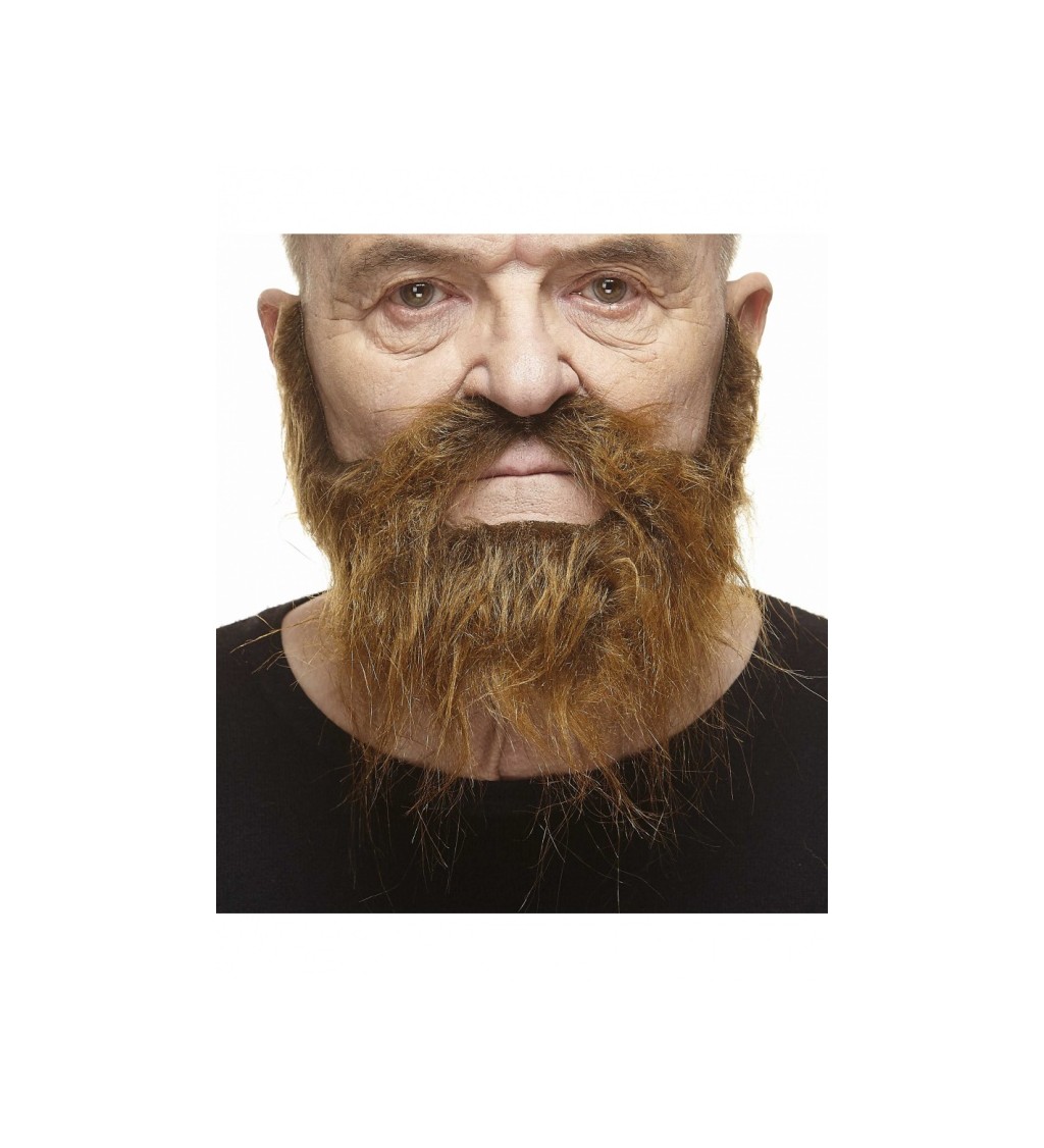 Nalepovací vousy zálesáka - světle hnědé