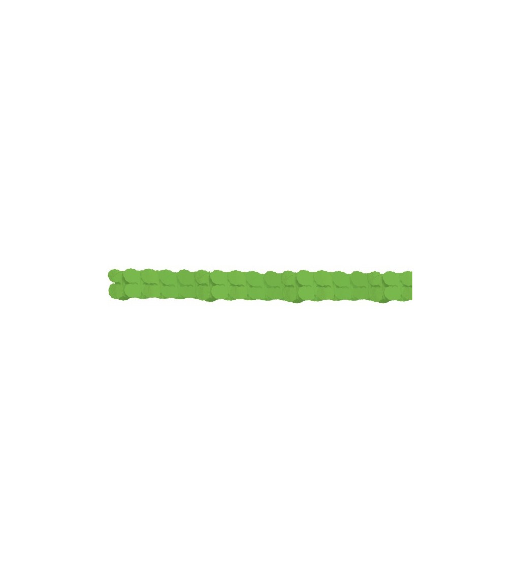 Papírová girlanda - zelená