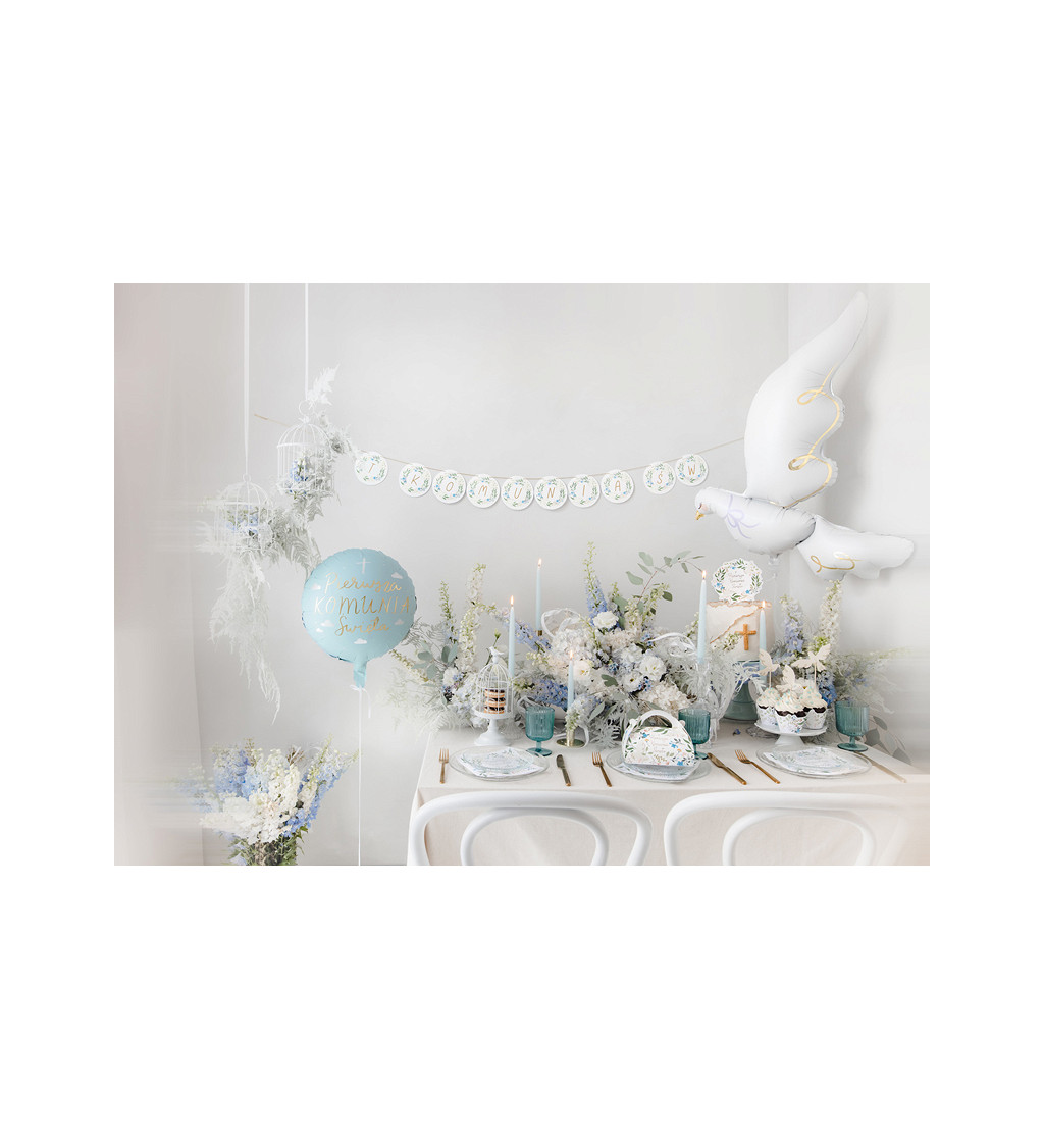 Fóliový balónek Holubice bílá