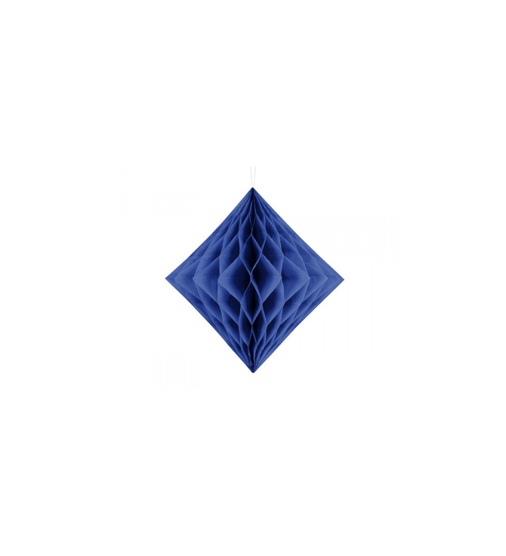 Lampion diamant  tmavě modrý