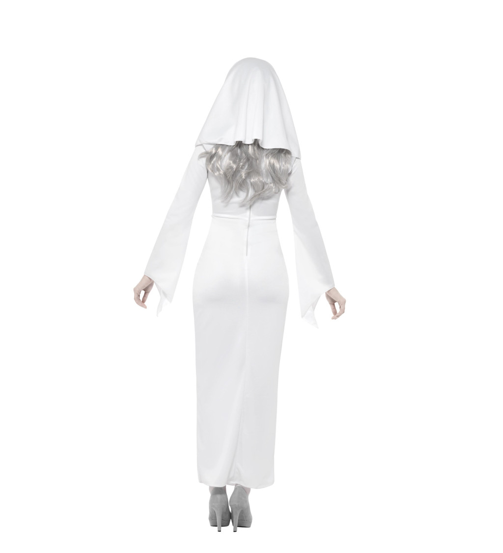 Dámský kostým - Mrtvá jeptiška bílá