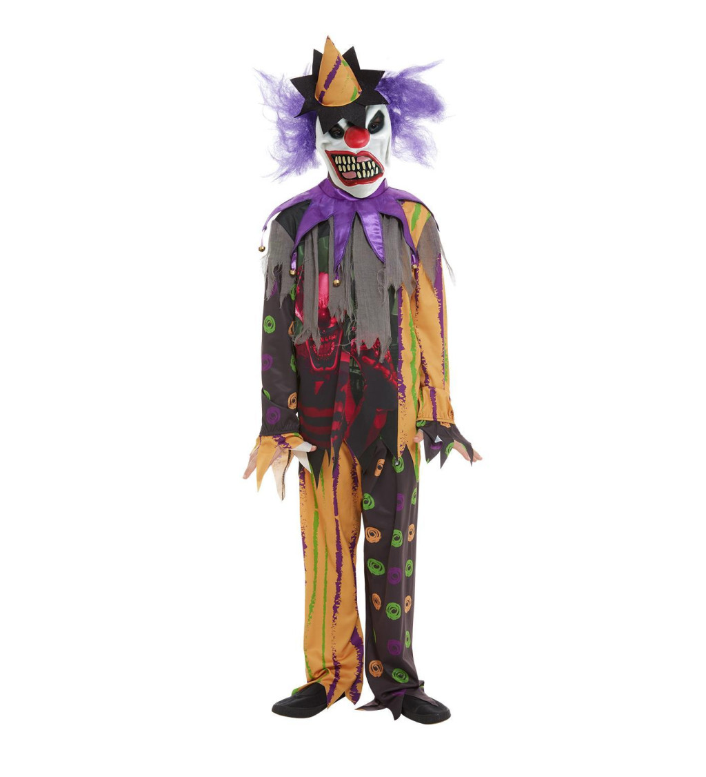 Dětský kostým - bláznivý klaun, unisex