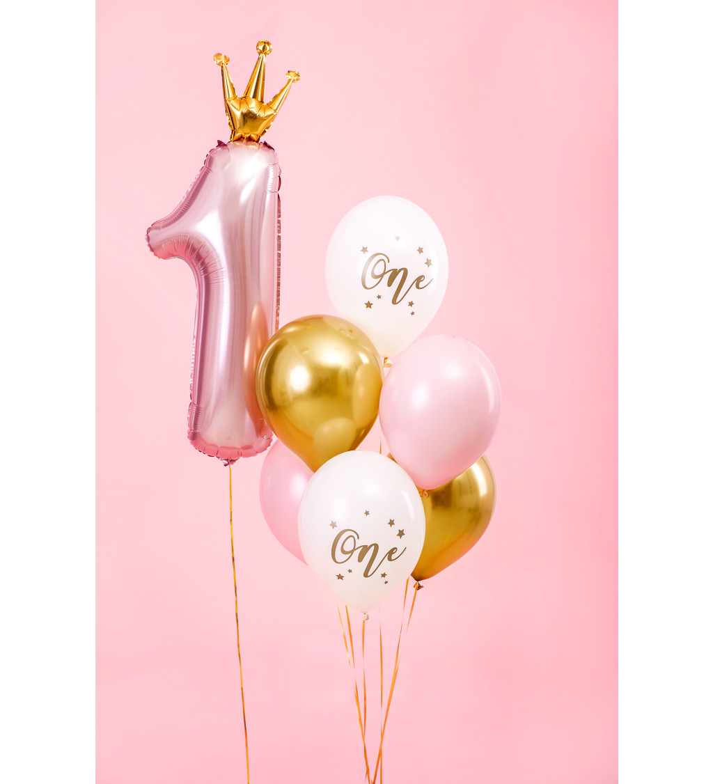 Latexové balónky 30 cm první narozeniny, 6 ks