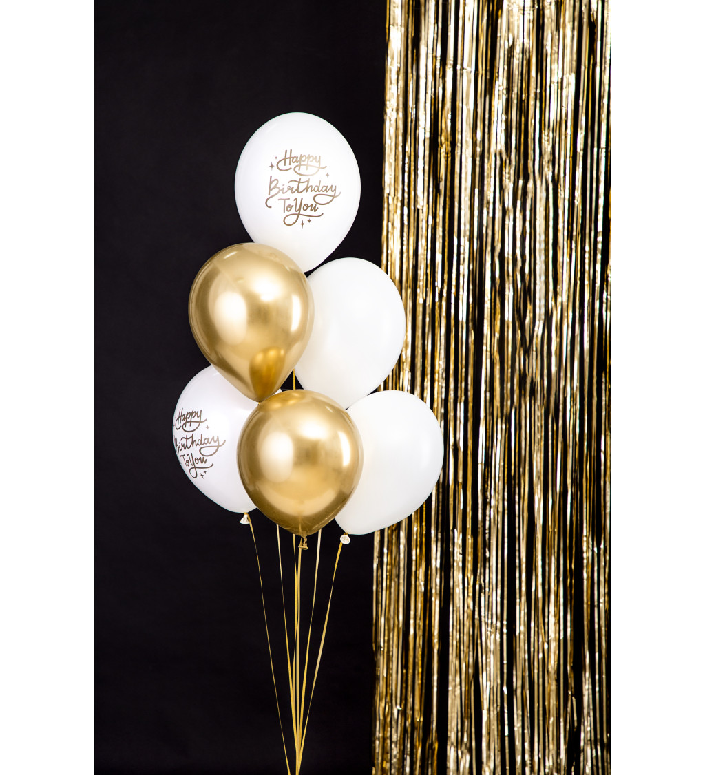 Latexová sada strong pastelová Happy Birthday 30 cm 6 ks