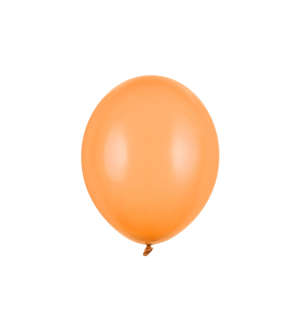 Latexové balónky 30 cm pastelové, oranžové, 10 ks